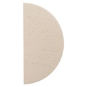 Atelis Concrete Half Moon Entry Door Pull (Single) - Almond