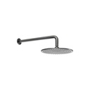 Shower Arm 400mm &amp;amp; Head Set - Brushed Gunmetal