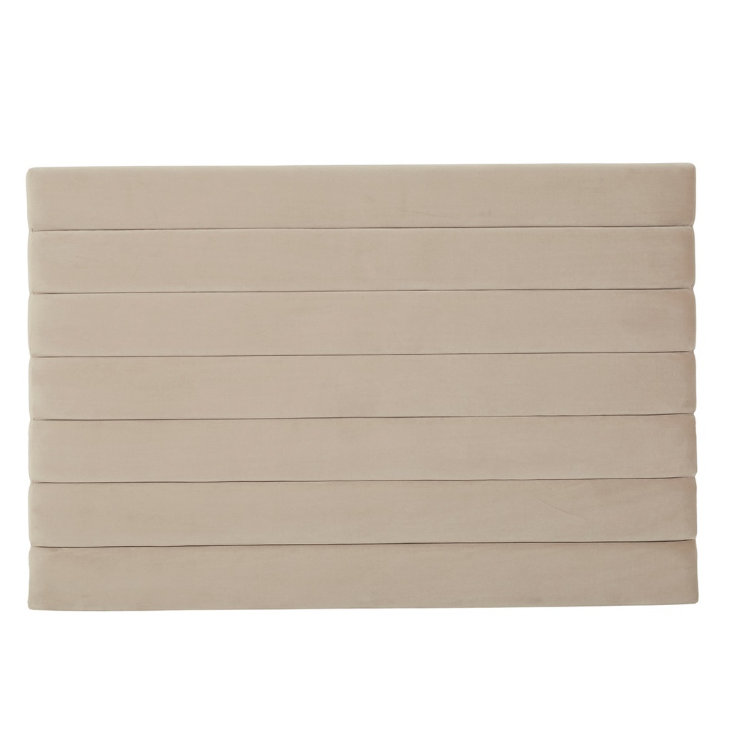 [HUGO-PANEL-BEDHEAD-PEARL-VELVET-BH-HUGO-PAN-X] Hugo Panel Bedhead - Pearl Velvet