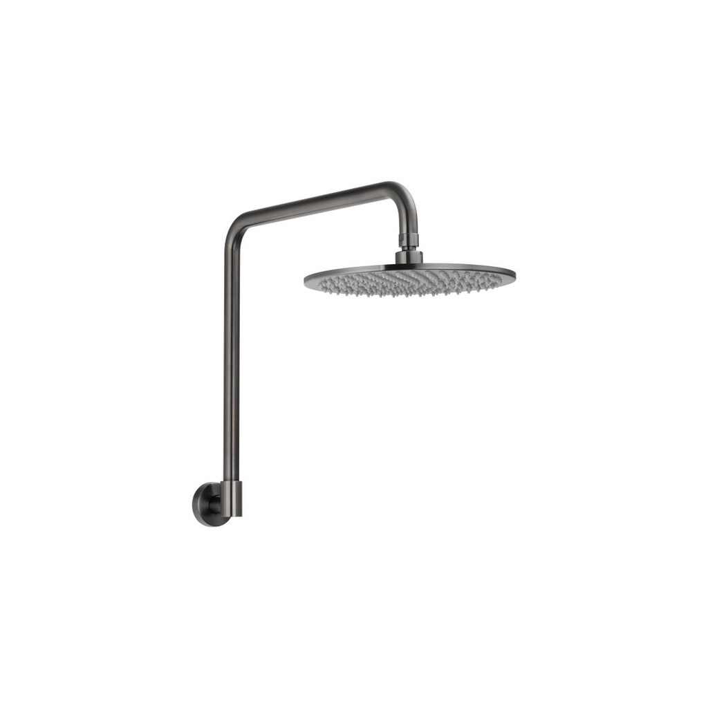[18111] Eden Shower Arm &amp; Head Set - Brushed Gunmetal