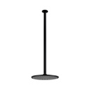 Shower Dropper Extended Round 600mm &amp;amp; Head Set - Matte Black