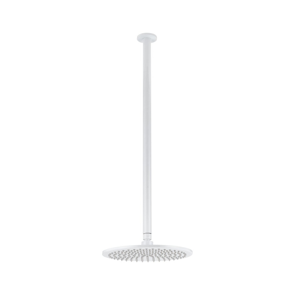 [18129] Shower Dropper Extended Round 600mm & Head Set - White