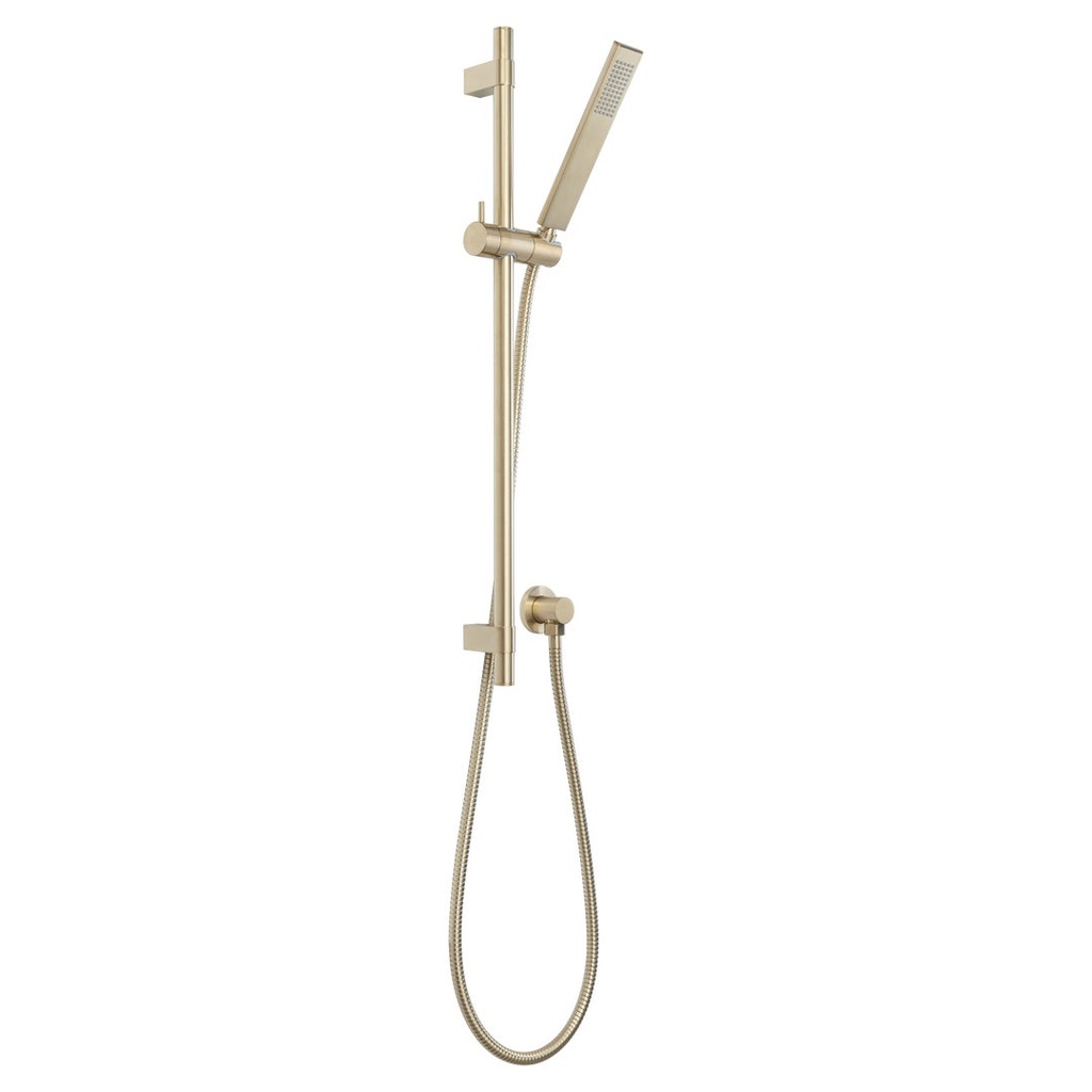 [18151] Elysian Adjustable Hand Shower Rail Set - Brushed Brass