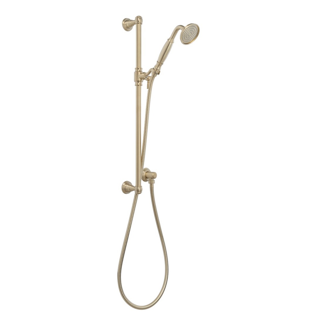 [18164] Kingsley Hand Shower Rail Set - Brushed Brass