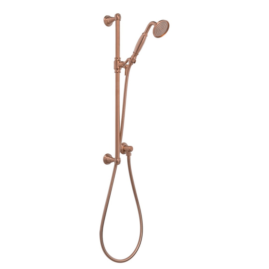 [18165] Kingsley Hand Shower Rail Set - Brushed Copper