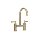 Kingsley Kitchen Bridge Mixer Tap - Brushed Brass