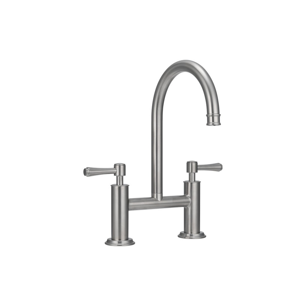 Kingsley Kitchen Bridge Mixer Tap - Brushed Nickel