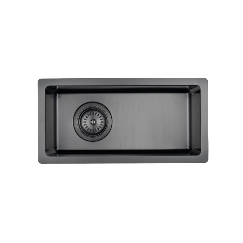 [18285] Sola Small Outdoor Sink - Brushed Gunmetal