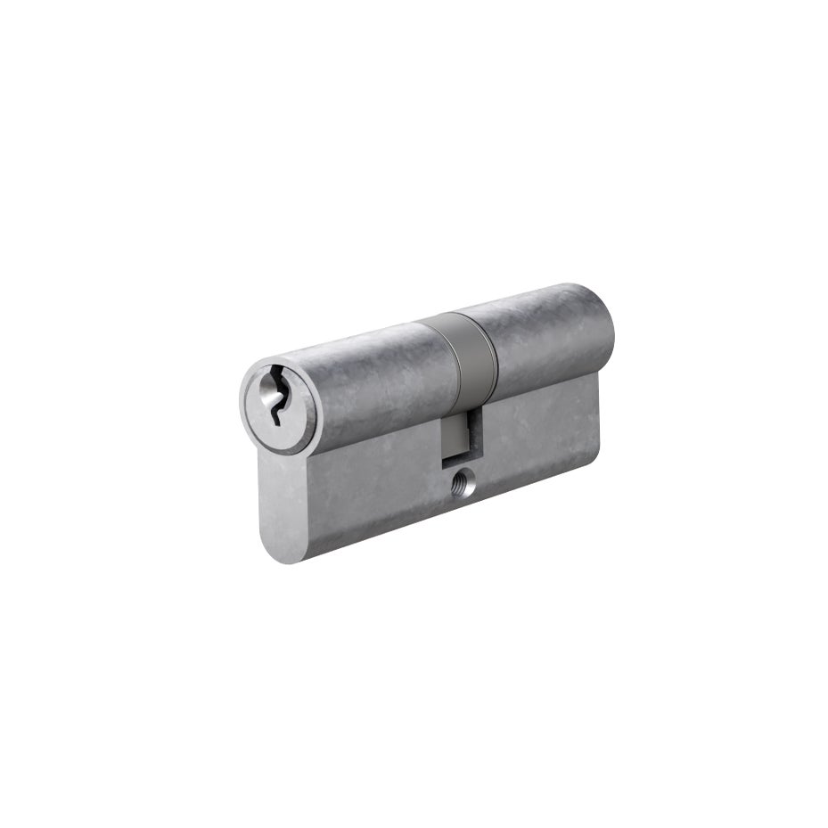 [18300] Euro Cylinder Double (Key/Key) 70mm - Antique Steel