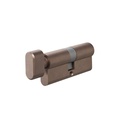 Euro Cylinder Single (Key/Turn) 70mm - Antique Bronze