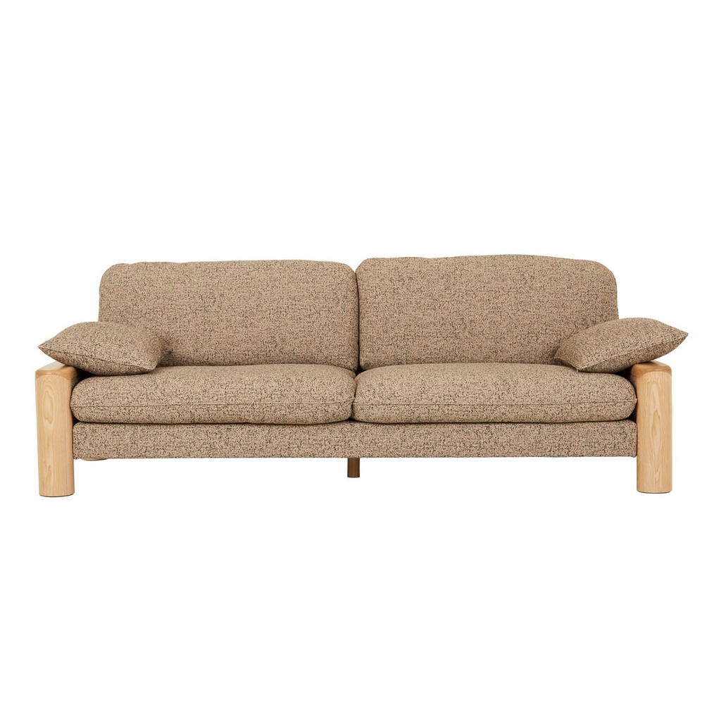 [HUGO-REMY-3-SEATER-SOFA-SAND-SPECKLE-NATURAL-ASH-SOF-HUGO-REM3S-NATURAL-ASH] Hugo Remy 3 Seater Sofa - Sand Speckle - Natural Ash