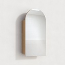 Mona Arch Mirror Cabinet - 450 x 900mm - Pure Oak