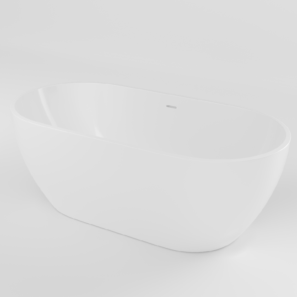 [18541] Scala Acrylic Freestanding Bath 1650mm - Gloss White