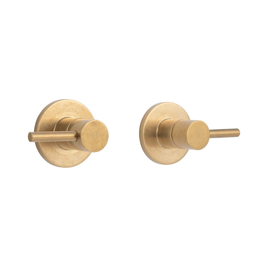 [18925] Elysian - Assembly Taps - Tumbled Aged Brass