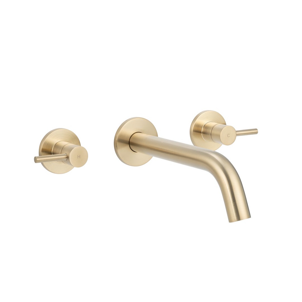 Elysian Assembly Taps & Spout Set - Brushed Brass