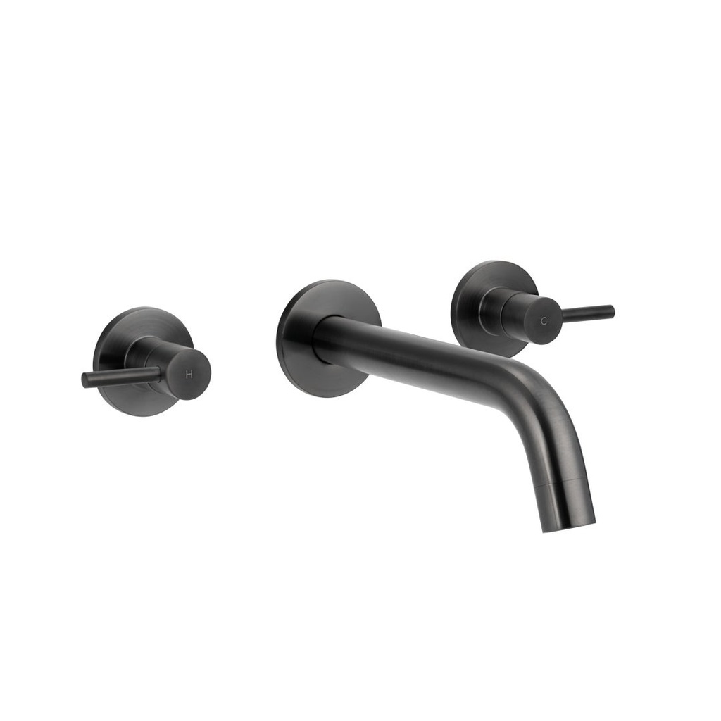 [18962] Elysian Assembly Taps & Spout Set - Brushed Gunmetal