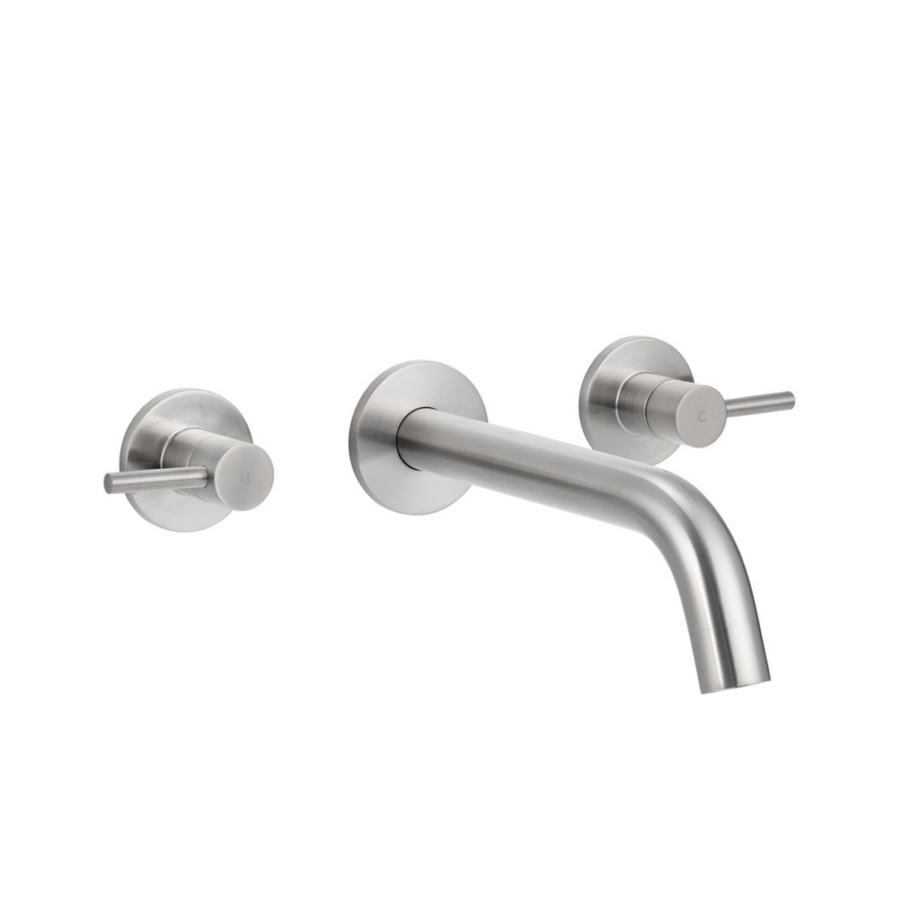 Elysian Assembly Taps & Spout Set - Brushed Nickel