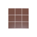 Atami Large Square Mosaic Tile - Chocolate