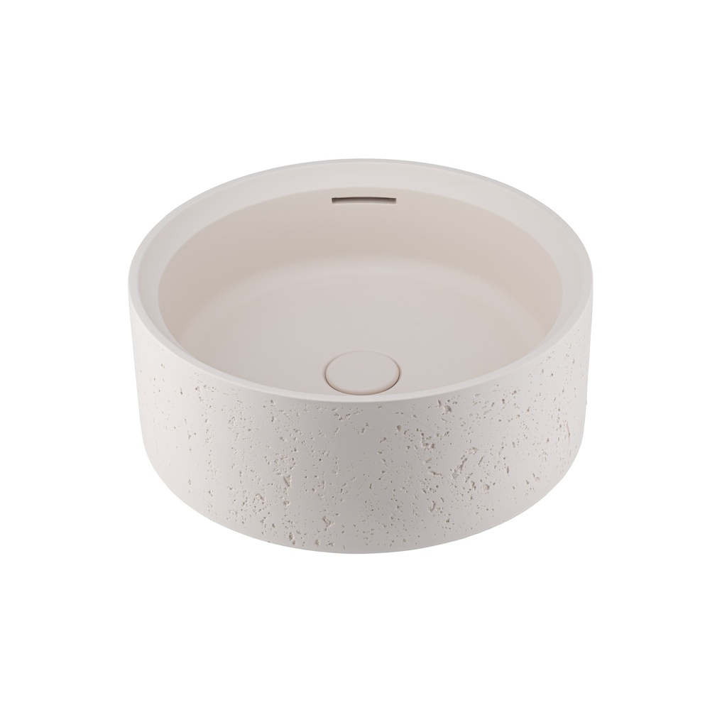 [19024] Atelis Concrete Basin - Almond (Overflow)