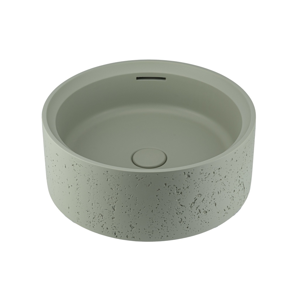 [19026] Atelis Concrete Basin - Sage Green (Overflow)
