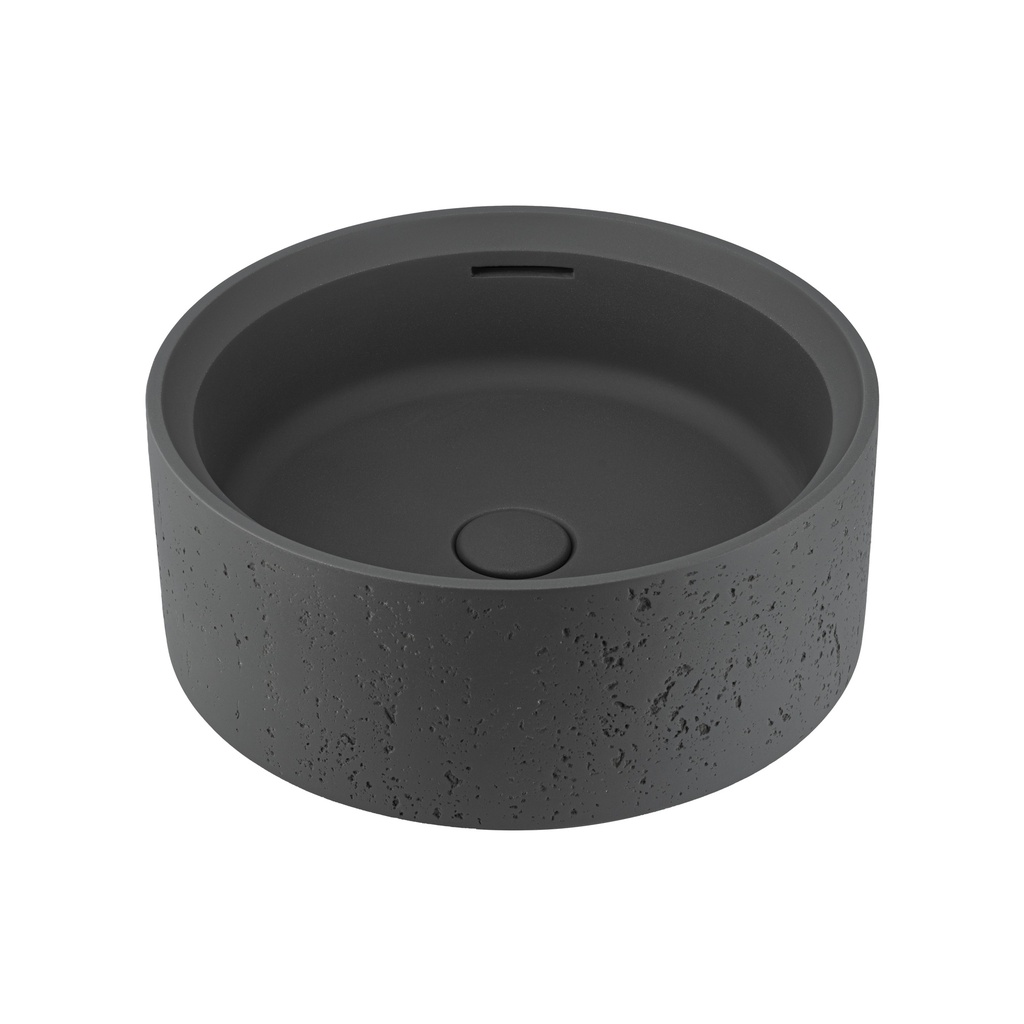 [19027] Atelis Concrete Basin - Grey (Overflow)