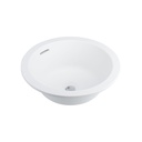 Zuri Undercounter Round Basin - Matte White (Overflow)