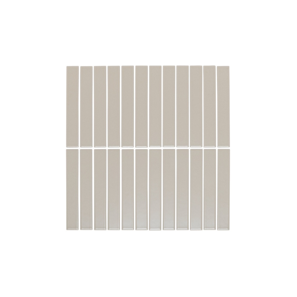 [19121] Atami Finger Mosaic Tile - Oyster Grey