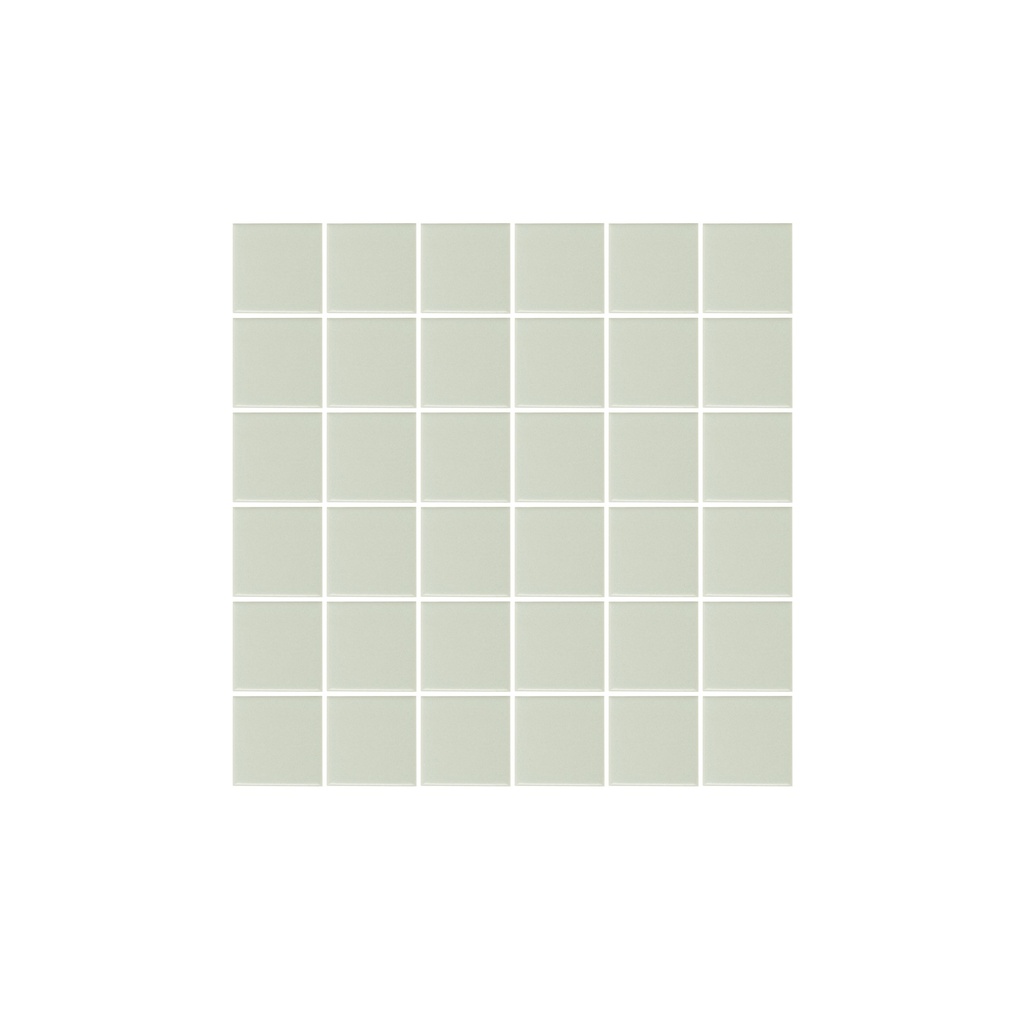 Atami Small Square Mosaic Tile - Sage Green