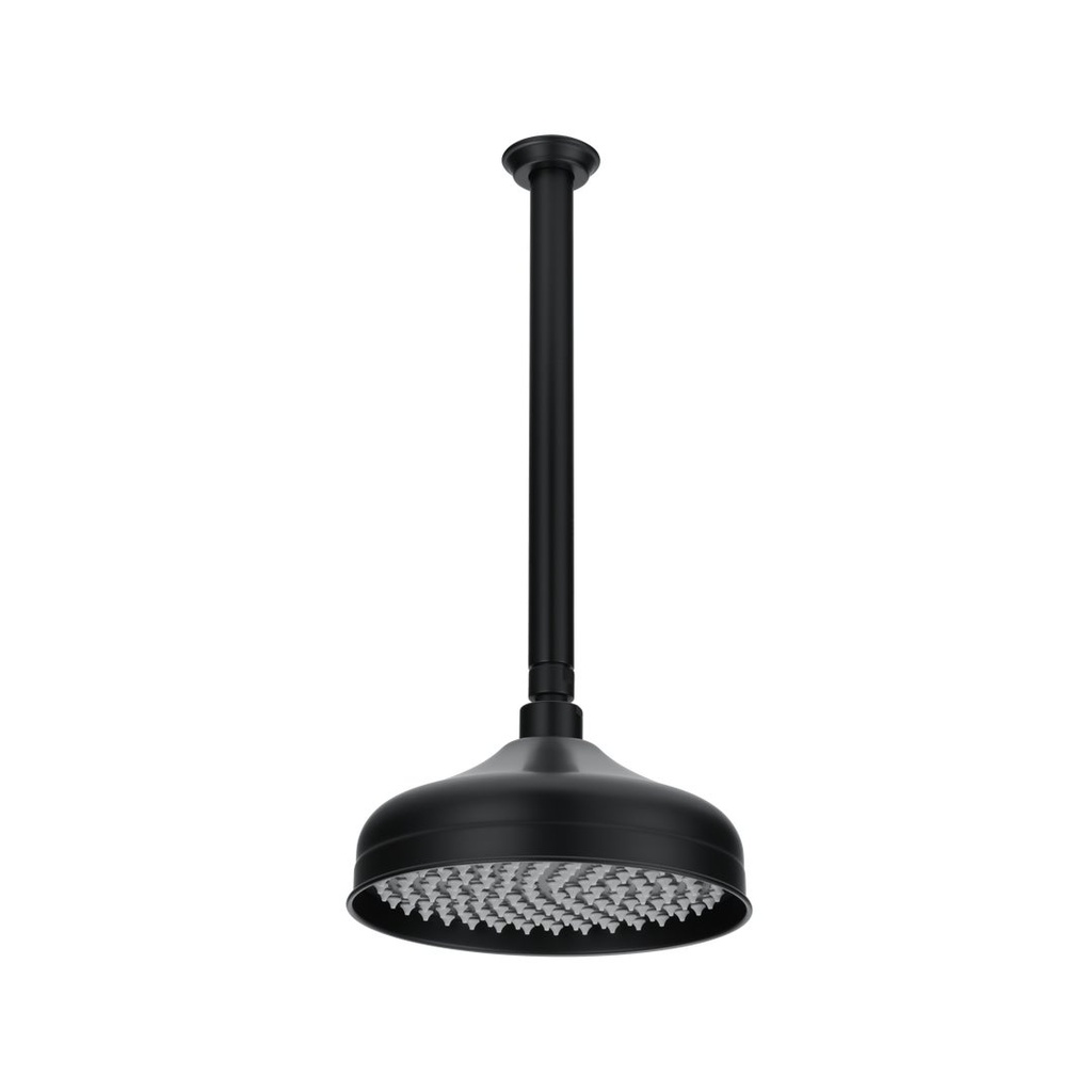 Kingsley Shower Dropper 300mm and Head Set - Matte Black