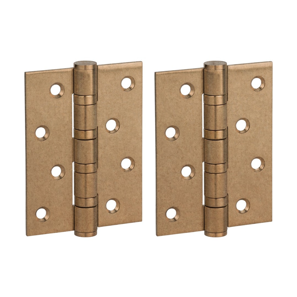 [19167] Ellis Butt Door Hinge Pair 100mm - Antique Aurum