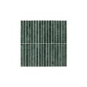 Saroma Natural Stone Rounded Finger Mosaic Tile - Green Marble