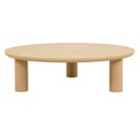 Seb Round Coffee Table - Oak