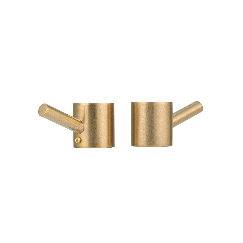 [19288] Modi Towel Hook Set - Tumbled Aged Brass