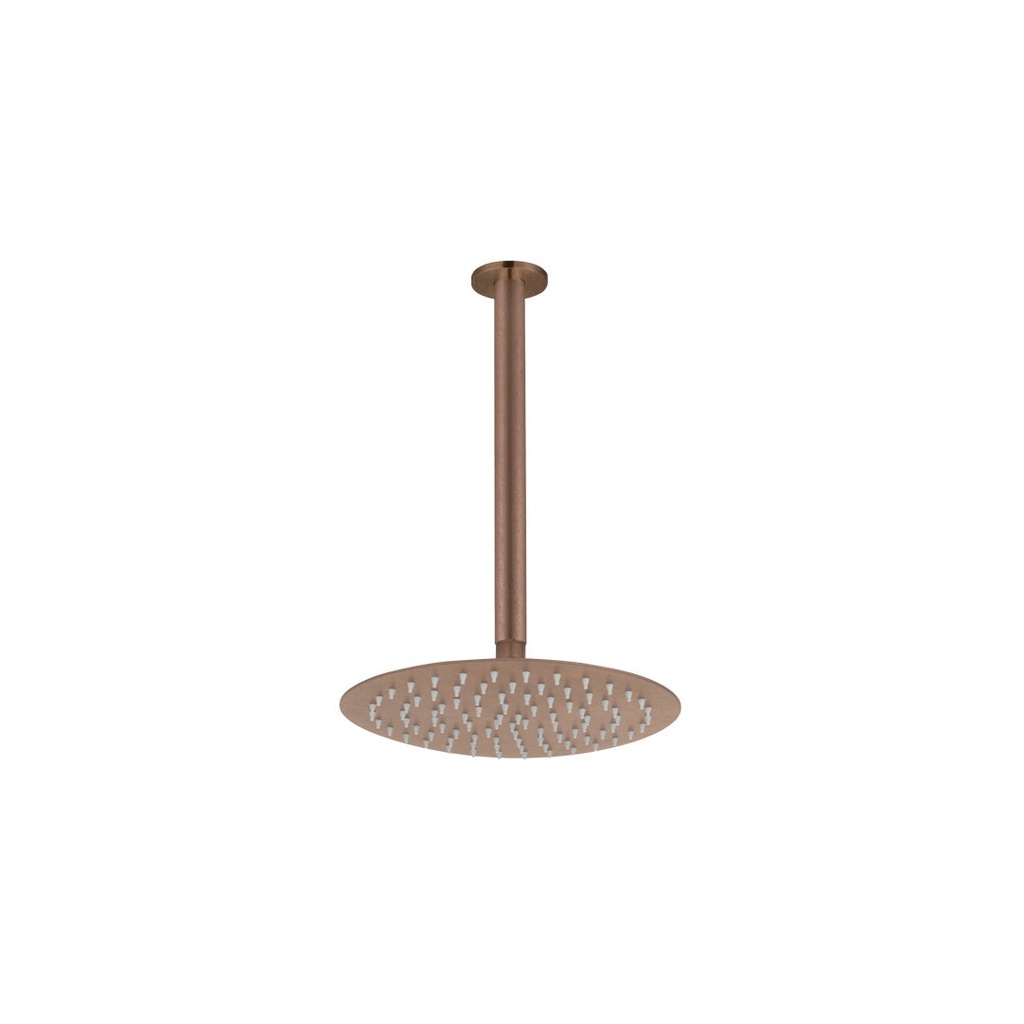 [19311] Sola Shower Dropper 300mm &amp; Head Set - Antique Bronze