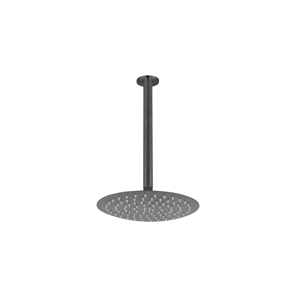 Sola Shower Dropper 300mm &amp; Head Set - Antique Slate