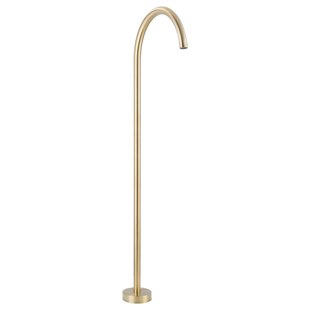 [19387] Sola Floor Mounted Bath Filler - Brushed Brass