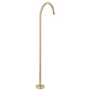 Sola Floor Mounted Bath Filler - Brushed Brass