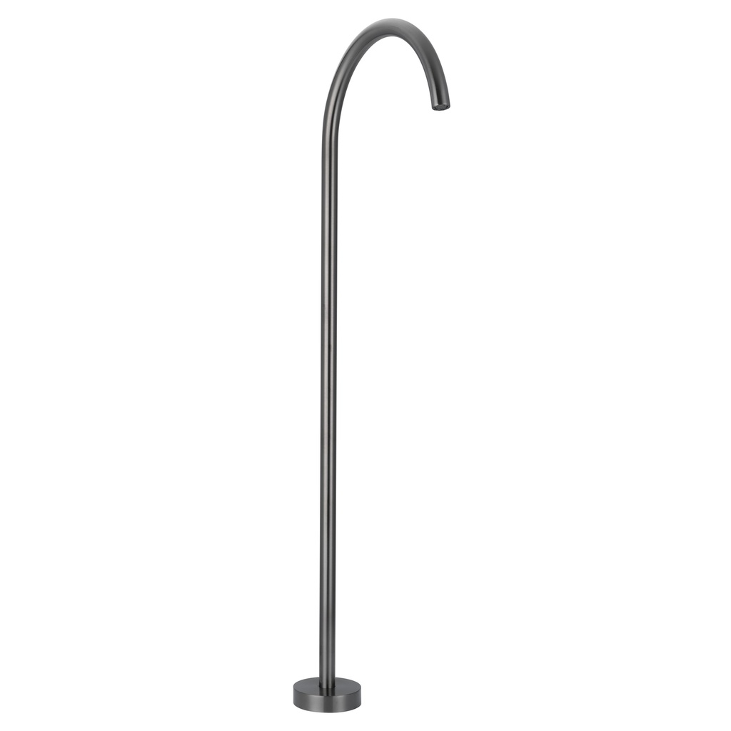[19389] Sola Floor Mounted Bath Filler - Brushed Gunmetal