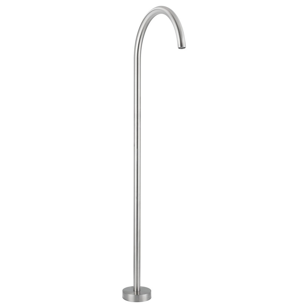 [19390] Sola Floor Mounted Bath Filler - Stainless Steel