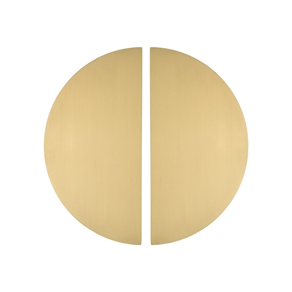 [19531] Imes Half Moon Entry Door Pull (Pair) - Brushed Brass