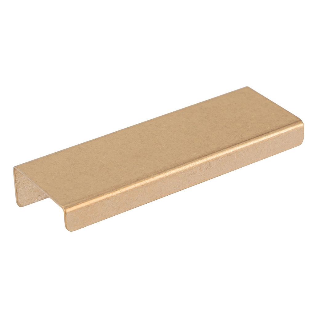 [19787] Rappana Cabinetry Pull - 100mm - Tumbled Aged Brass