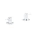 Elysian Assembly Bench-Mounted Taps - Chrome