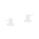 Elysian Assembly Bench-Mounted Taps - White