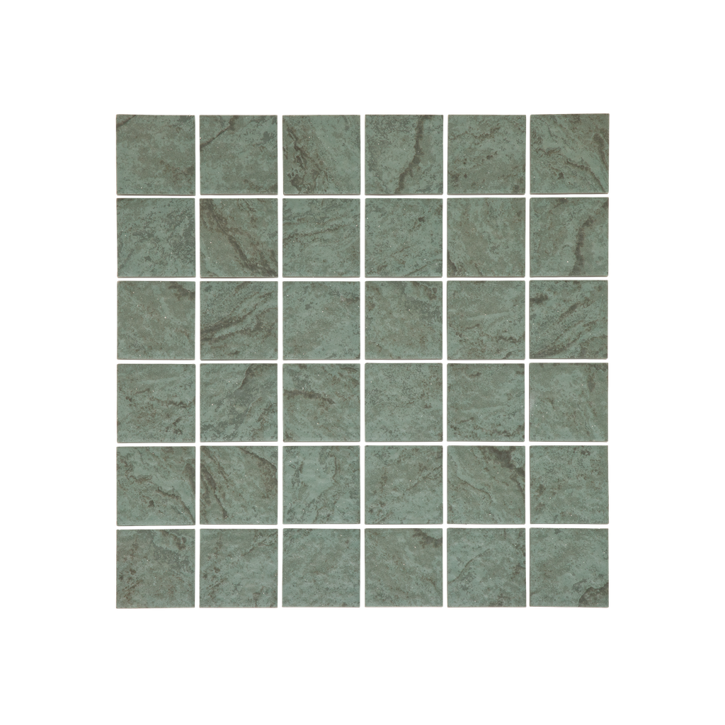 [20304] Sukabumi Small Square Pool Mosaic Tile - Jade Green