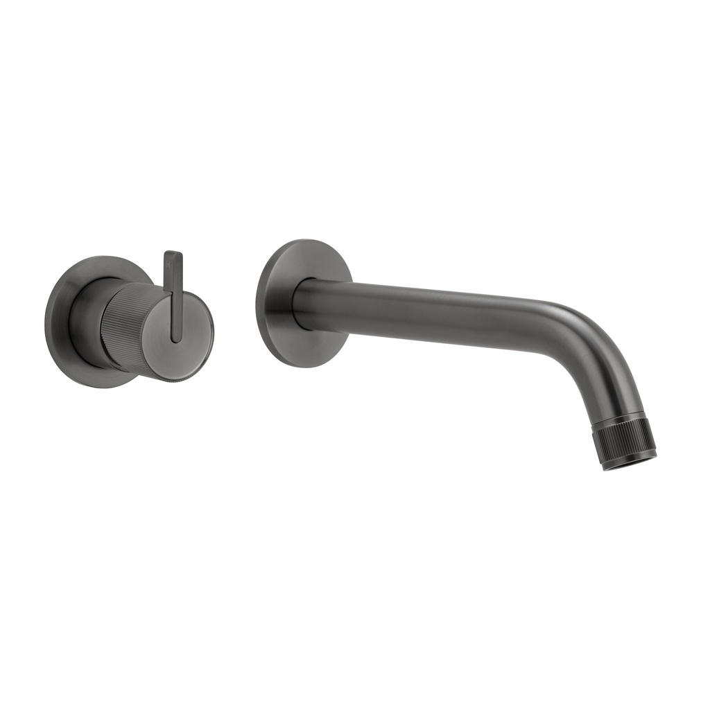 [20599] Namika Minimal Mixer & Spout Set - Brushed Gunmetal