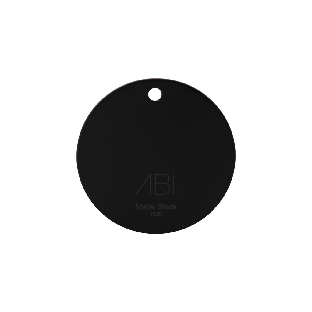 [104801] Colour Sample - Matte Black (AEA) - Solid Brass