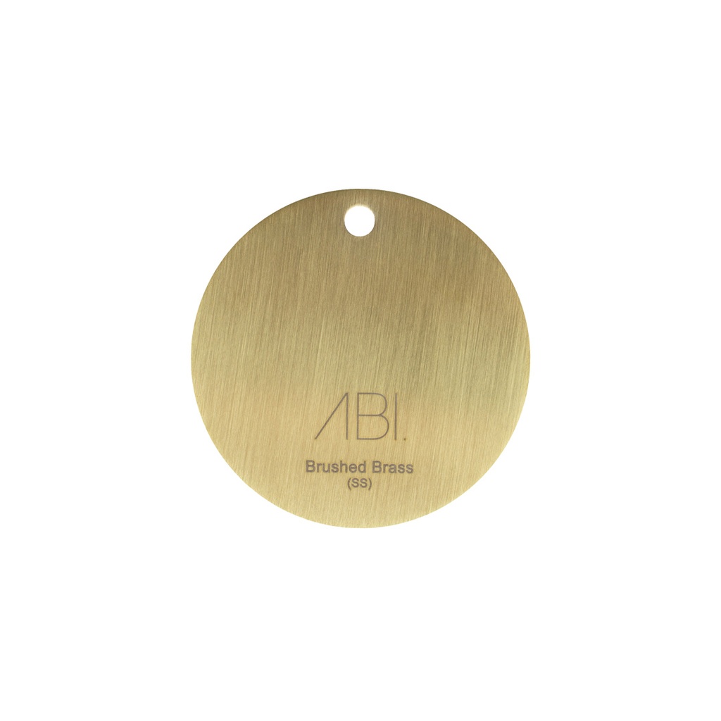 [104891] Colour Sample - Brushed Brass (PVD) - Stainless Steel
