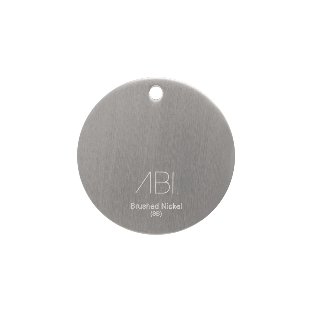 [104931] Colour Sample - Brushed Nickel (PVD) - Solid Brass