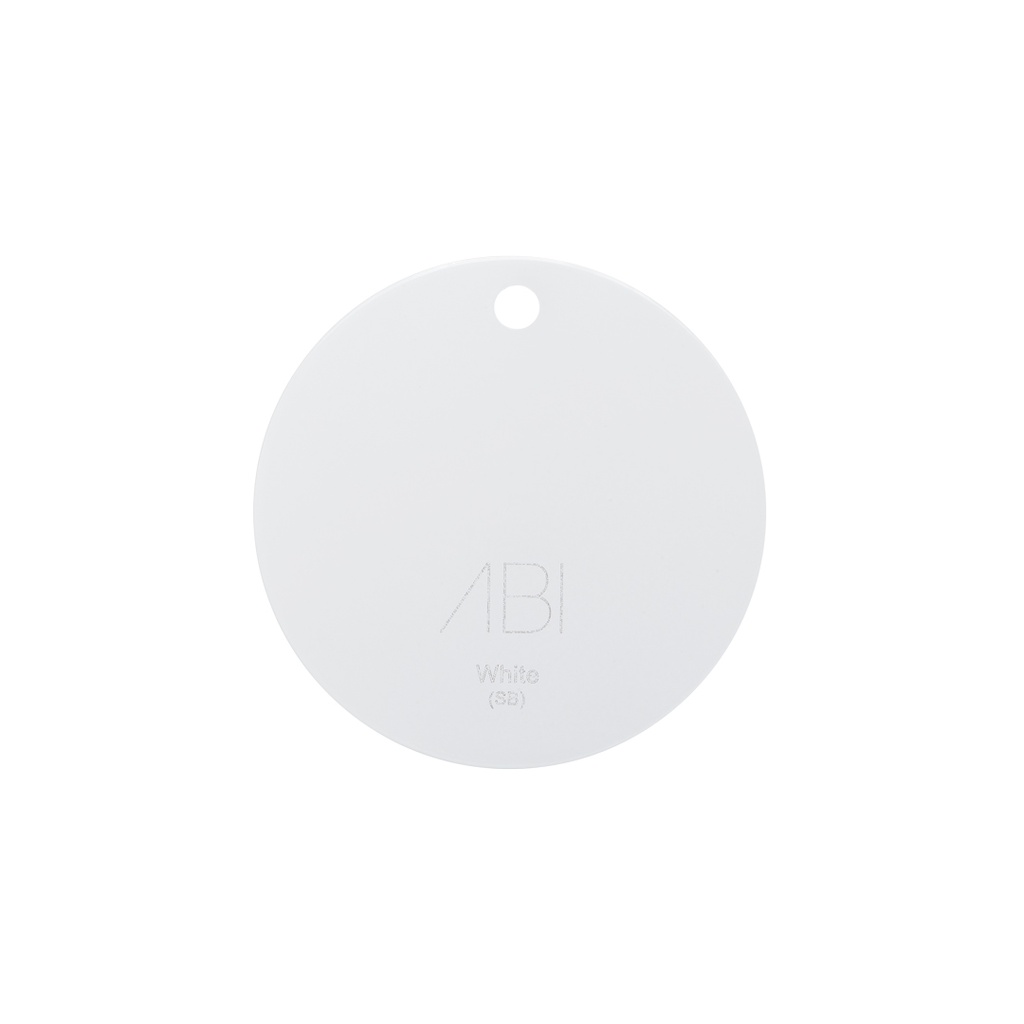 [11718] Colour Sample - White (PSLT) - Solid Brass