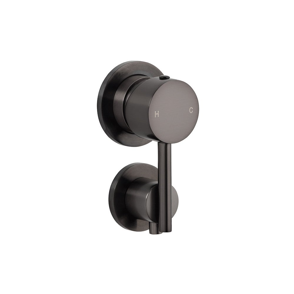 [14379] Elysian Shower Bottom Diverter - Brushed Gunmetal